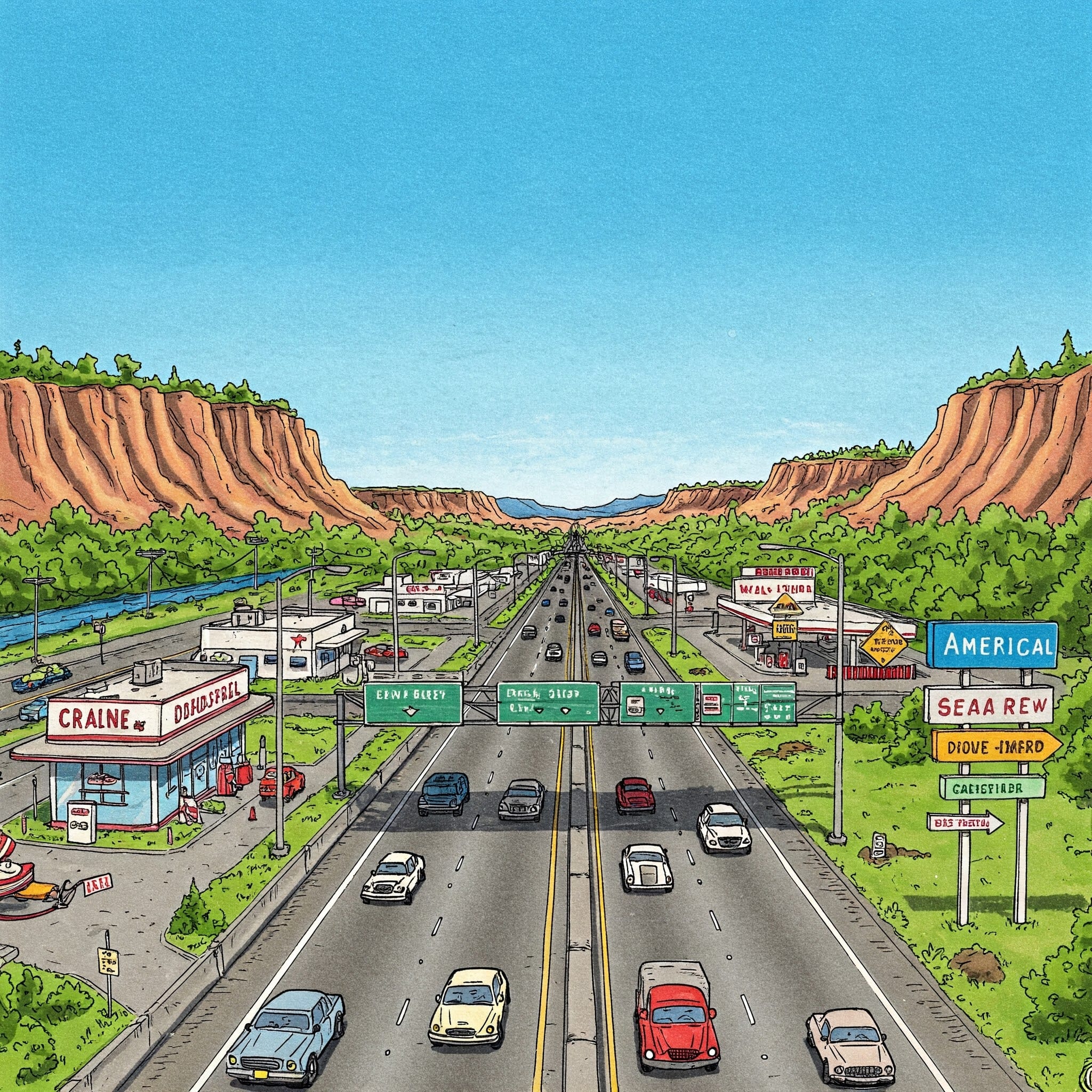 Xa lộ ở Mỹ – Những điều thú vị